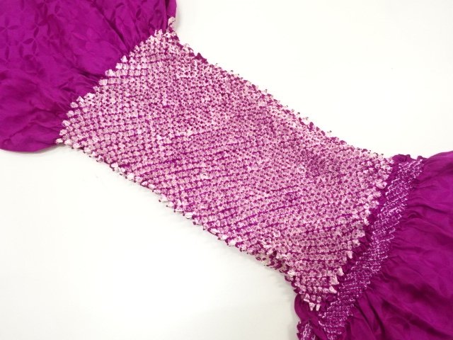 JAPANESE KIMONO / OBIAGE / SILK / SHIBORI